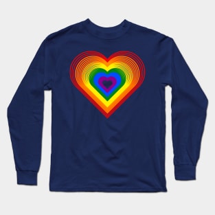 LGBT "HEART OF COLORS" Long Sleeve T-Shirt